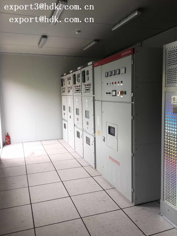 container type substation including MV LV switchgear, power distribution transformer etc., are delivering to Africa